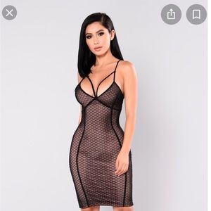 Mesh sequin dress